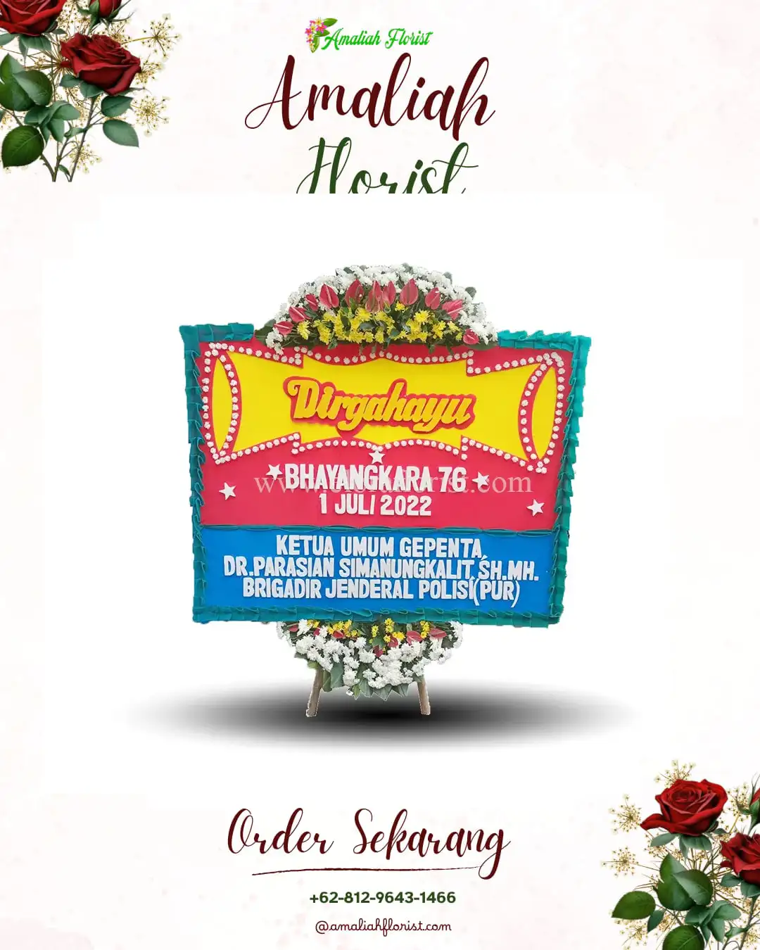 Papan Bunga HUT Ulang Tahun Ranupani